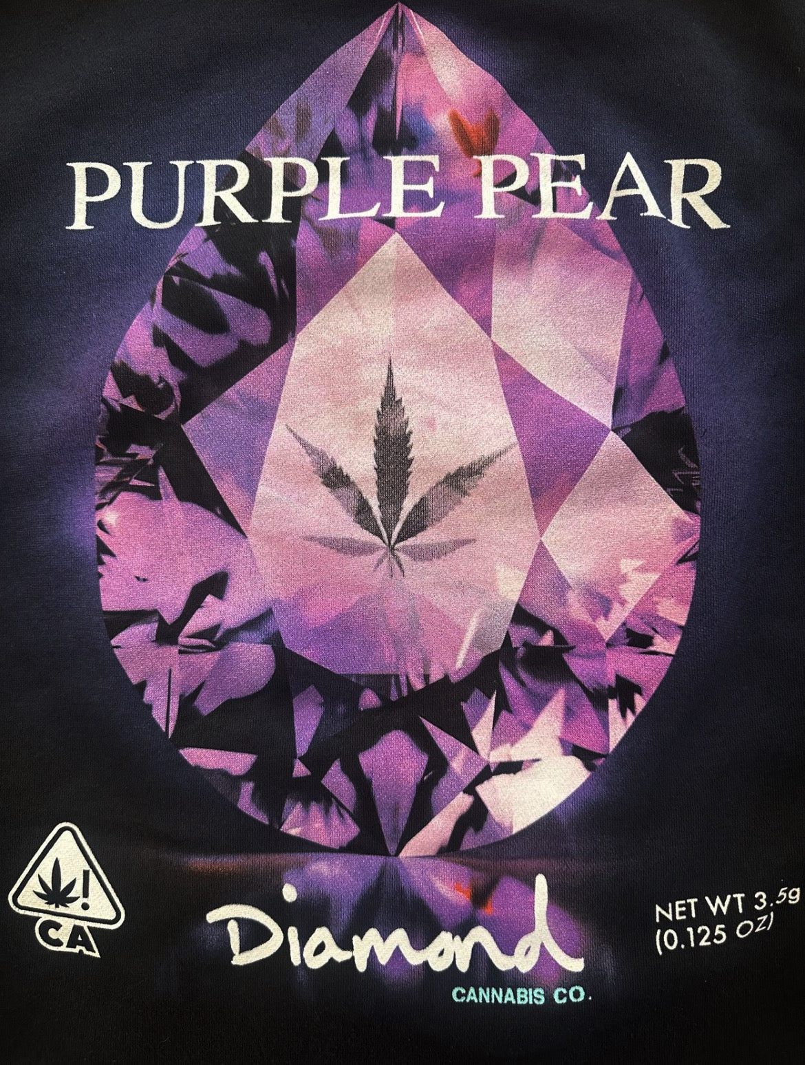 Hoodie Diamond Purple Pear