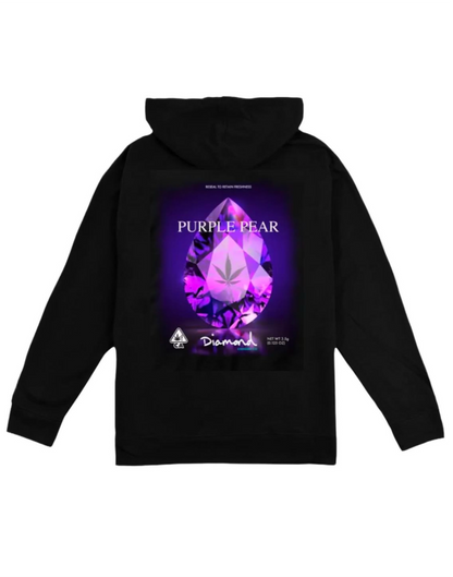 Hoodie Diamond Purple Pear