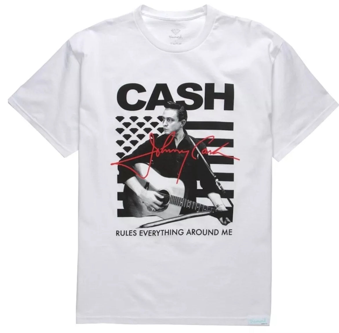 Polera Diamond Supply x Johnny Cash Exclusivo