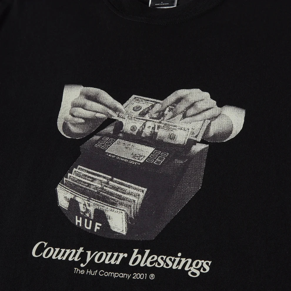 Image of Huf Blessing Tee - Black