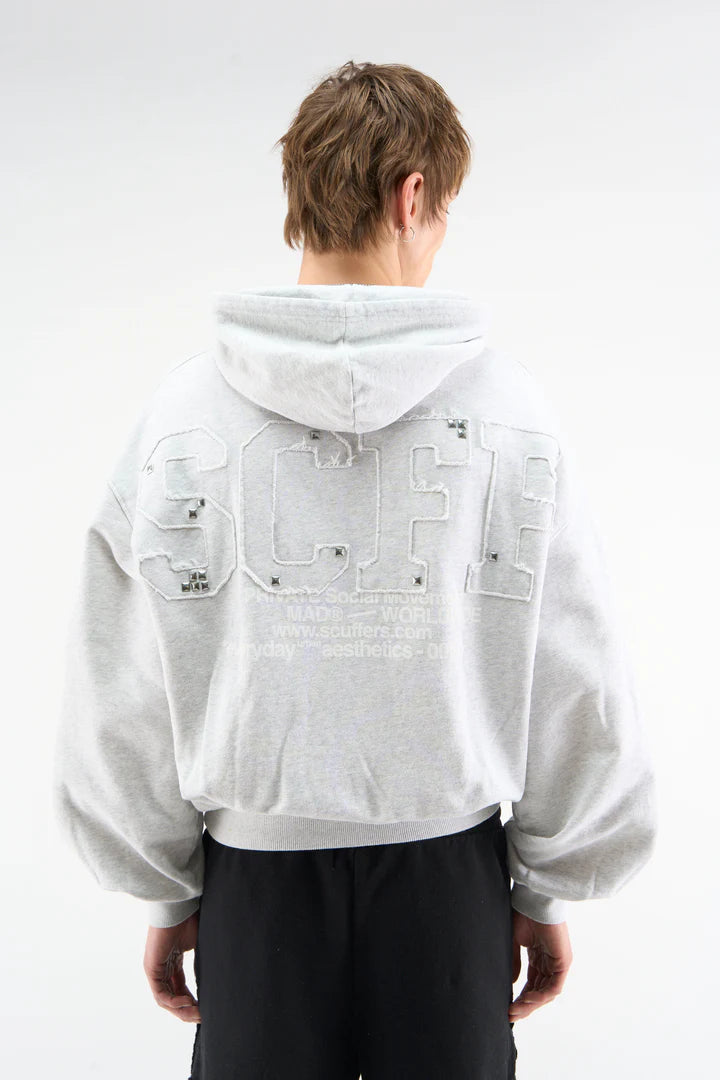Image of Scuffers Worldwide Grey Melange Hoodie