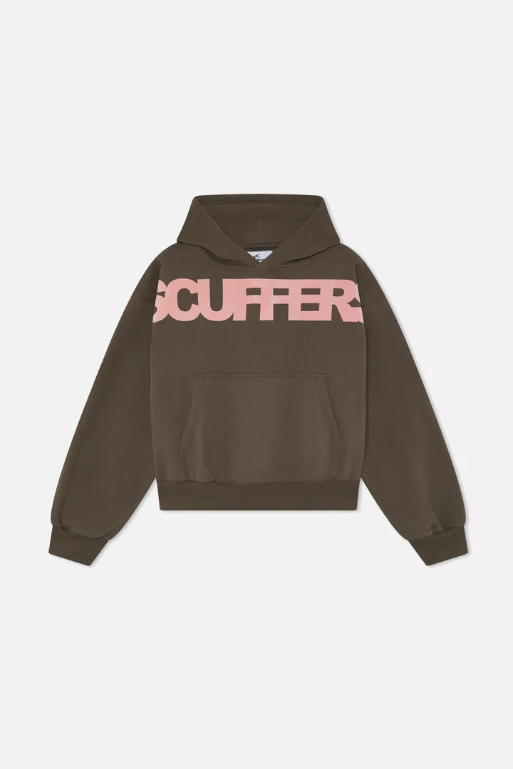Image of Scuffers Flock Brown Hoodie