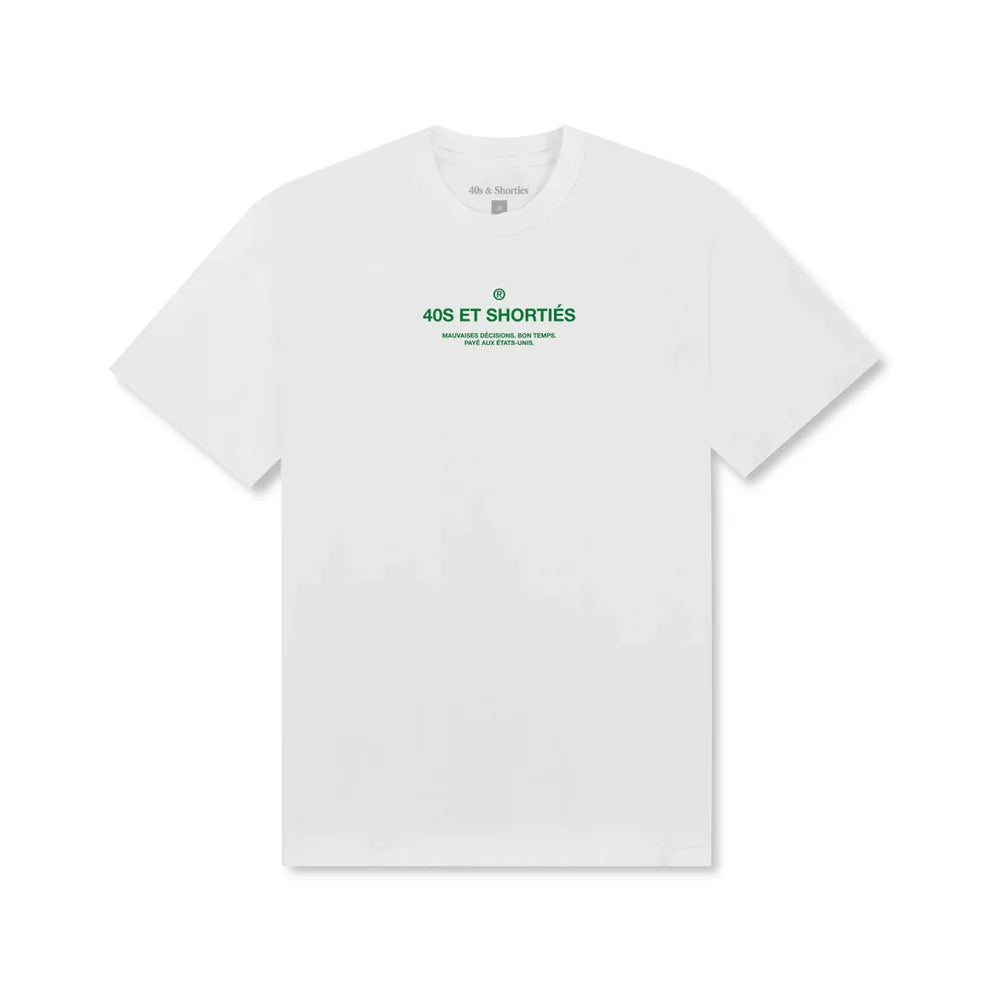 Image of 40s French General Logo Tee - White