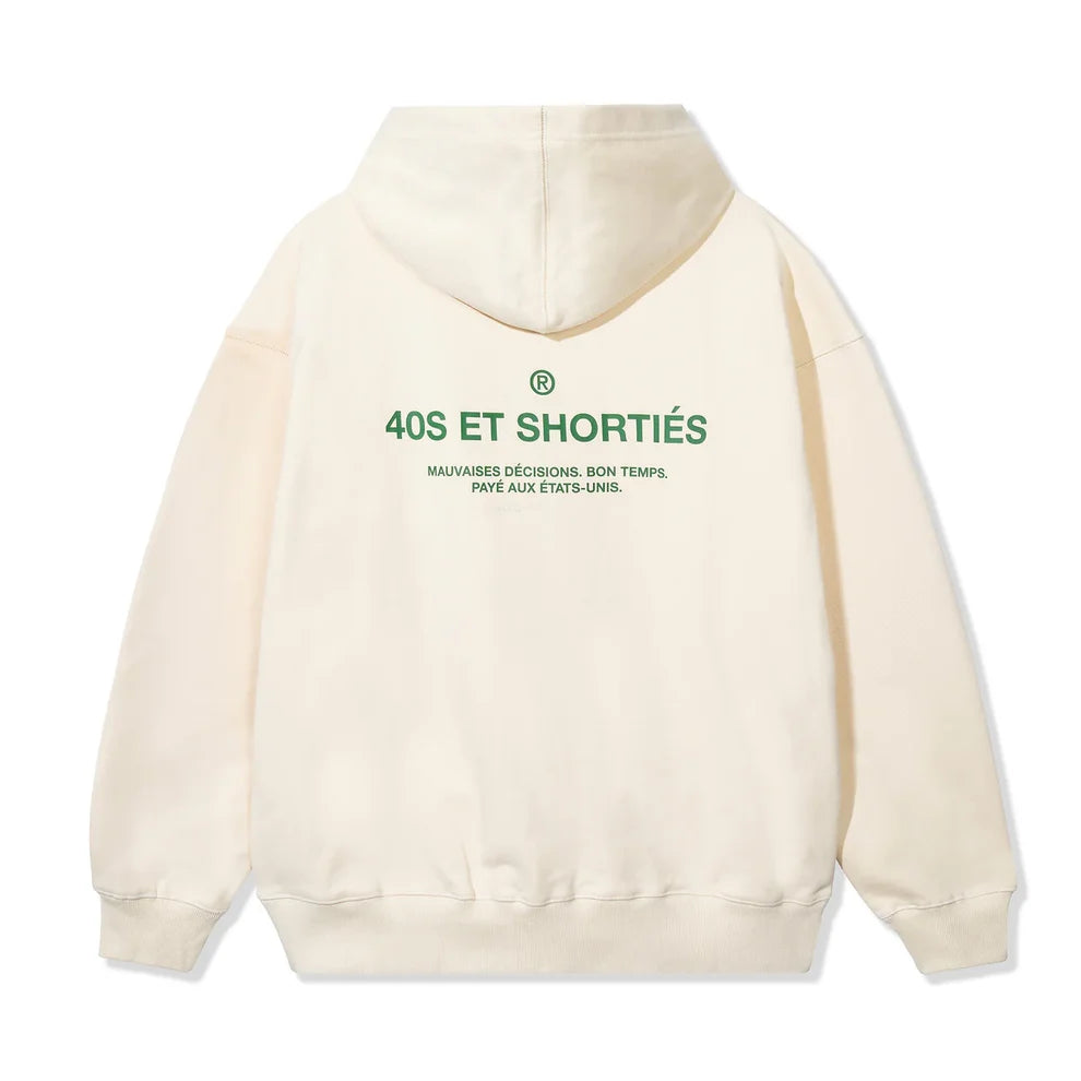 Image of 40s French General Zip Hoodie - Cream