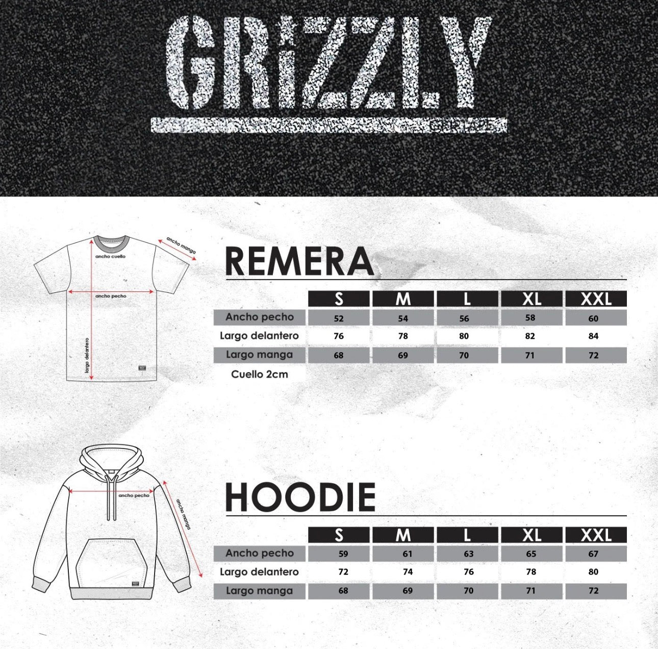Image of Hoodie Grizzly Griptape Og Bear Negro