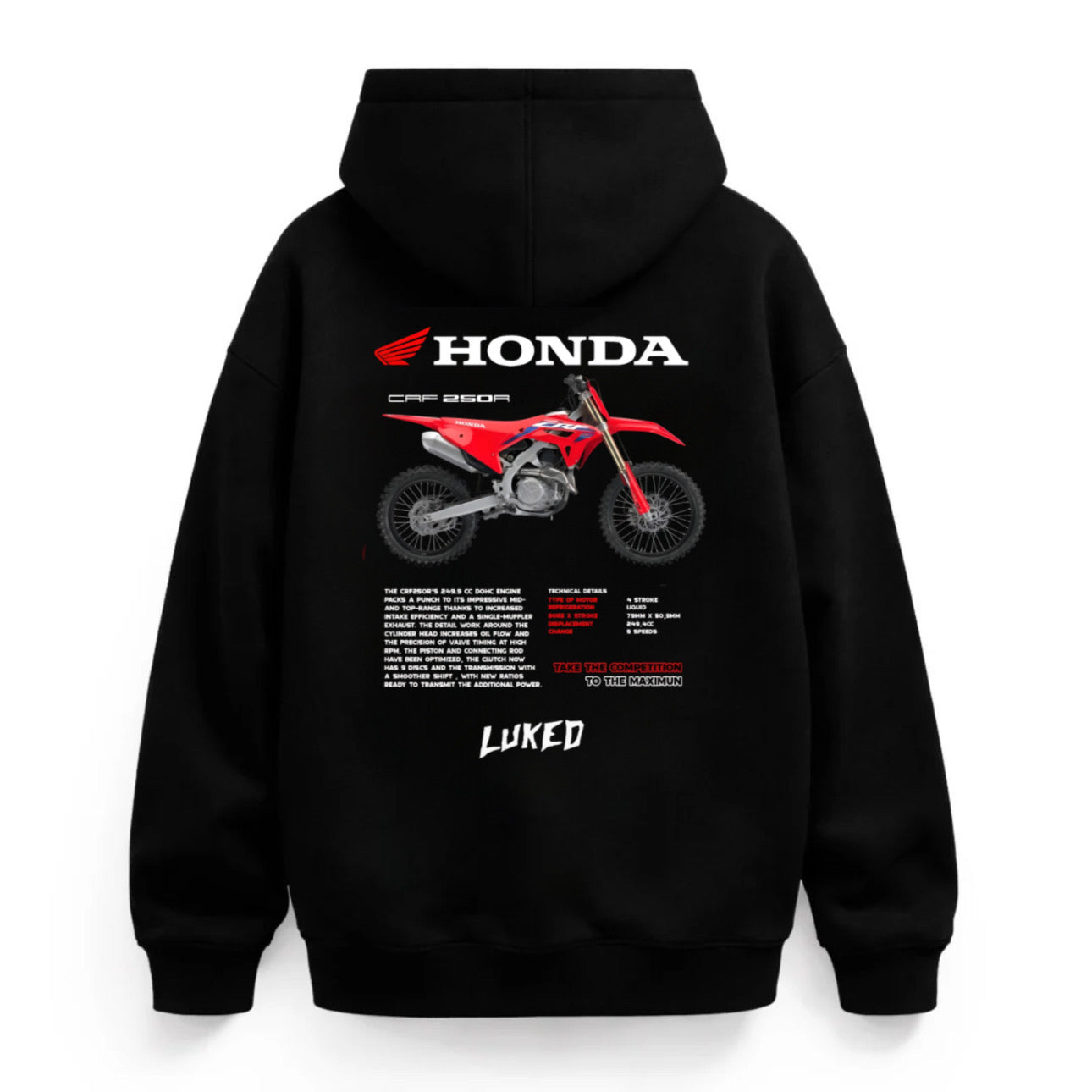 Image of Hoodie Luked Honda CRF