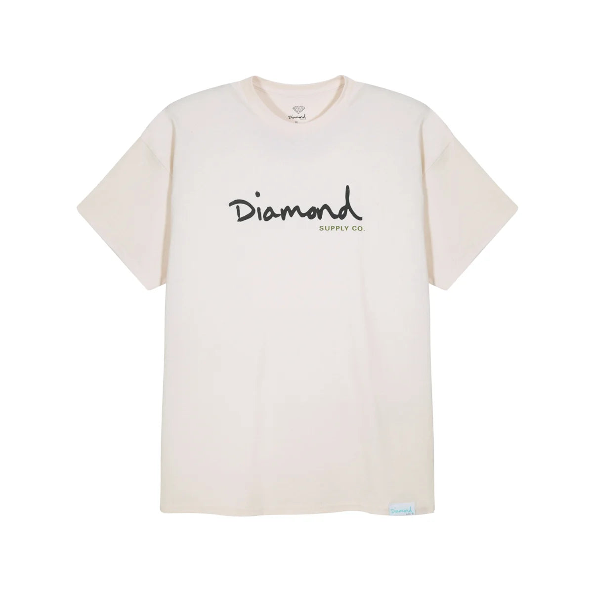 Image of Polera Diamond Og Script Ivory Black