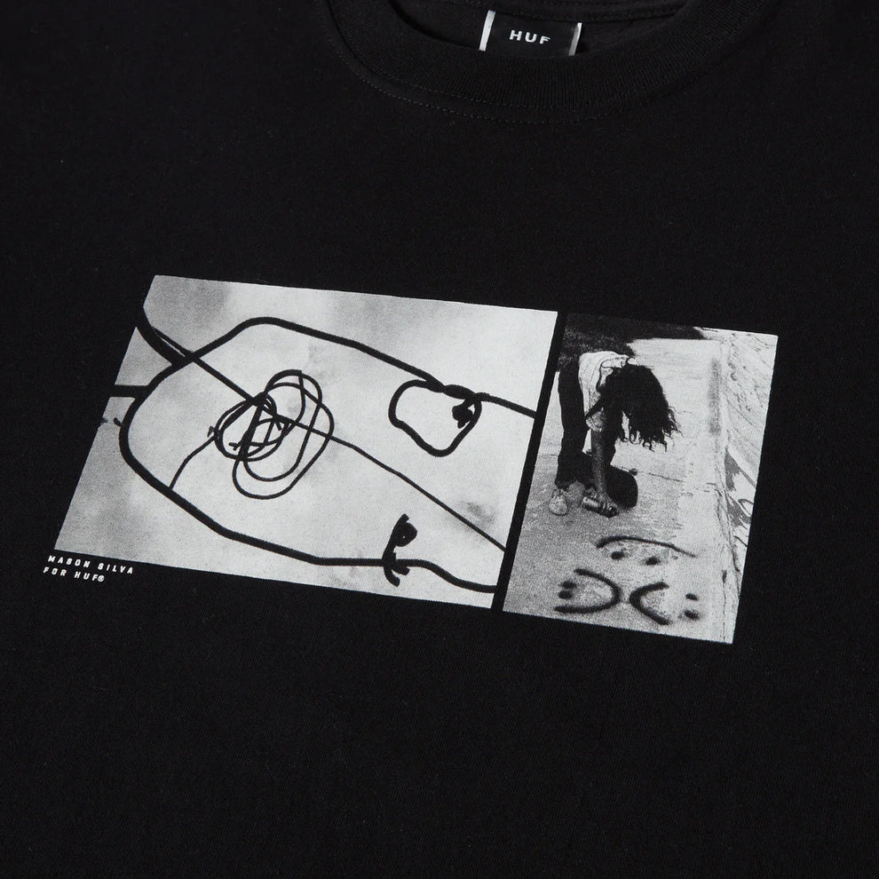 Image of Huf Mason Photos Tee - Black