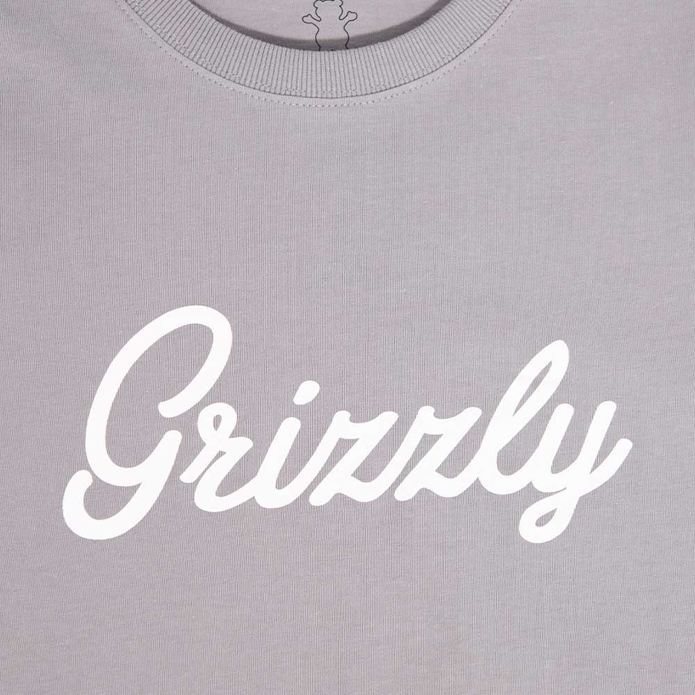 Image of Polera Hombre Grizzly Griptape Print Script Gris