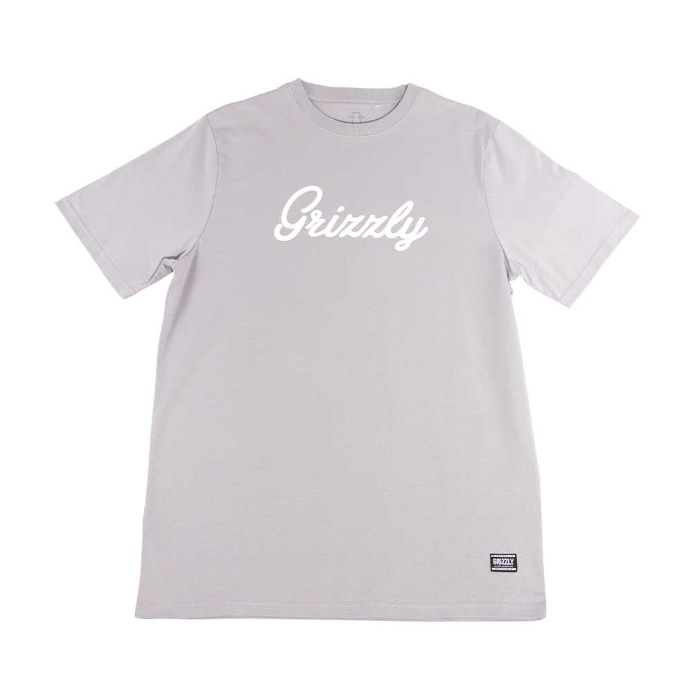 Image of Polera Hombre Grizzly Griptape Print Script Gris