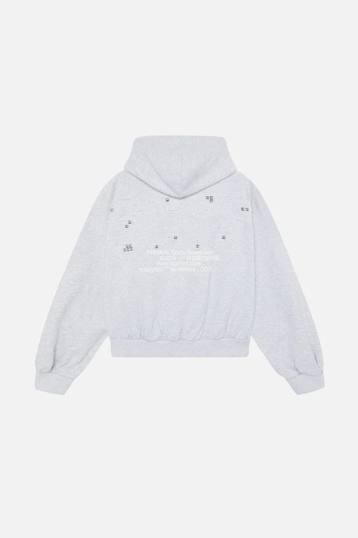 Image of Scuffers Worldwide Grey Melange Hoodie